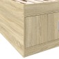 vidaXL Tumbona con cajones madera ingeniería roble Sonoma 100x200 cm vidaXL Tumbona con cajones madera ingeniería roble Sonoma 100x200 cm