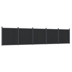 vidaXL Panel de valla WPC gris 872x186 cm