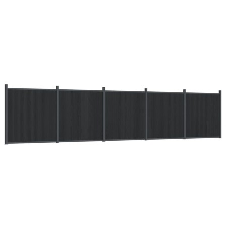 vidaXL Panel de valla WPC gris 872x186 cm