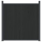 vidaXL Panel de valla WPC gris 872x186 cm vidaXL Panel de valla WPC gris 872x186 cm