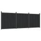 vidaXL Panel de valla WPC gris 526x186 cm vidaXL Panel de valla WPC gris 526x186 cm