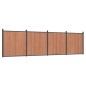 vidaXL Panel de valla WPC marrón 699x186 cm vidaXL Panel de valla WPC marrón 699x186 cm