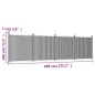 vidaXL Panel de valla WPC marrón 699x186 cm vidaXL Panel de valla WPC marrón 699x186 cm