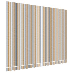 vidaXL Tela de repuesto de toldo rayas de colores 4x3 m