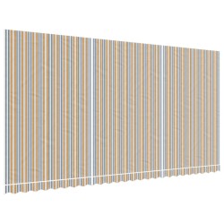 vidaXL Tela de repuesto de toldo rayas de colores 6x3 m
