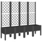 vidaXL Jardinera con enrejado PP negro 160x40x142 cm vidaXL Jardinera con enrejado PP negro 160x40x142 cm