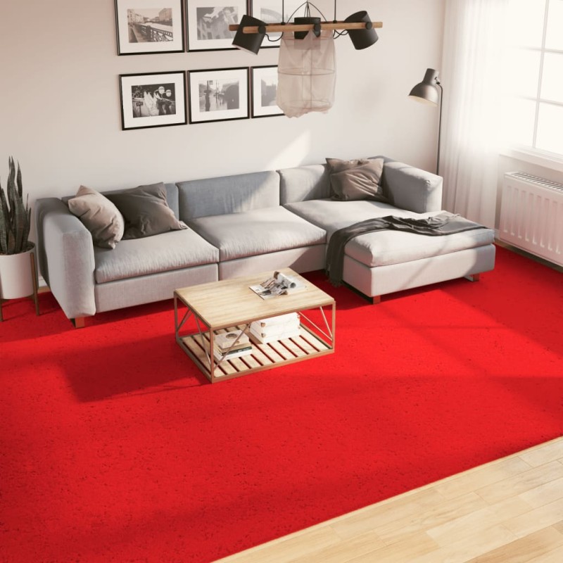 vidaXL Alfombra de pelo corto OVIEDO rojo 300x400 cm vidaXL Alfombra de pelo corto OVIEDO rojo 300x400 cm