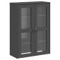 vidaXL Aparador alto VIKEN madera de pino gris antracita 80x40x200 cm vidaXL Aparador alto VIKEN madera de pino gris antracita 80x40x200 cm
