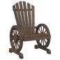 vidaXL Juego de muebles de jardín 3 piezas madera maciza de abeto vidaXL Juego de muebles de jardín 3 piezas madera maciza de abeto