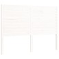 vidaXL Estructura cama de matrimonio con cabecero madera maciza blanco vidaXL Estructura cama de matrimonio con cabecero madera maciza blanco