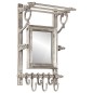 vidaXL Soporte de equipaje con perchas de pared aluminio vidaXL Soporte de equipaje con perchas de pared aluminio