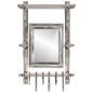 vidaXL Soporte de equipaje con perchas de pared aluminio vidaXL Soporte de equipaje con perchas de pared aluminio