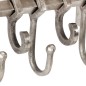 vidaXL Soporte de equipaje con perchas de pared aluminio vidaXL Soporte de equipaje con perchas de pared aluminio