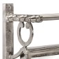 vidaXL Soporte de equipaje con perchas de pared aluminio vidaXL Soporte de equipaje con perchas de pared aluminio