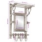 vidaXL Soporte de equipaje con perchas de pared aluminio vidaXL Soporte de equipaje con perchas de pared aluminio