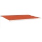 vidaXL Toldo retráctil aluminio y tela naranja y marrón 5x3 m vidaXL Toldo retráctil aluminio y tela naranja y marrón 5x3 m