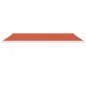 vidaXL Toldo retráctil aluminio y tela naranja y marrón 5x3 m vidaXL Toldo retráctil aluminio y tela naranja y marrón 5x3 m