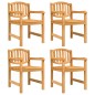 vidaXL Juego de comedor para jardín 5 piezas madera maciza de teca vidaXL Juego de comedor para jardín 5 piezas madera maciza de teca