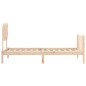 vidaXL Estructura de cama con cabecero madera maciza 90x200 cm vidaXL Estructura de cama con cabecero madera maciza 90x200 cm