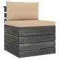 vidaXL Muebles de palés de jardín 6 piezas cojines madera maciza pino vidaXL Muebles de palés de jardín 6 piezas cojines madera maciza pino
