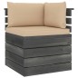 vidaXL Muebles de palés de jardín 6 piezas cojines madera maciza pino vidaXL Muebles de palés de jardín 6 piezas cojines madera maciza pino