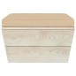vidaXL Muebles de jardín de palets 7 piezas y cojines madera de abeto 