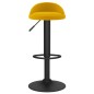 vidaXL Taburetes de cocina 2 unidades terciopelo amarillo vidaXL Taburetes de cocina 2 unidades terciopelo amarillo