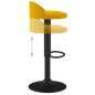 vidaXL Taburetes de cocina 2 unidades terciopelo amarillo vidaXL Taburetes de cocina 2 unidades terciopelo amarillo