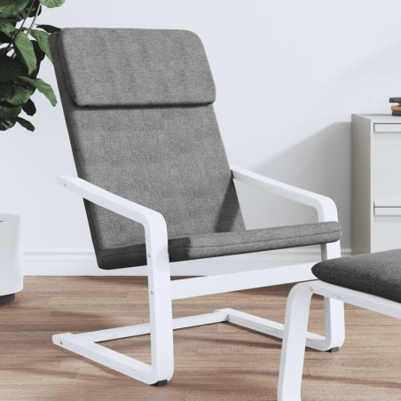 vidaXL Sillón de relax de tela gris oscuro