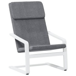 vidaXL Sillón de relax de tela gris oscuro