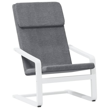 vidaXL Sillón de relax de tela gris oscuro