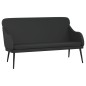 vidaXL Banco de cuero sintético negro 110x76x80 cm vidaXL Banco de cuero sintético negro 110x76x80 cm