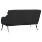 vidaXL Banco de cuero sintético negro 110x76x80 cm vidaXL Banco de cuero sintético negro 110x76x80 cm