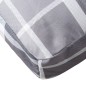 vidaXL Cojín para sofá sofá de palets tela a cuadros gris 58x58x10 cm vidaXL Cojín para sofá sofá de palets tela a cuadros gris 58x58x10 cm