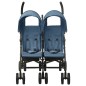 vidaXL Carrito para gemelos de acero azul marino vidaXL Carrito para gemelos de acero azul marino