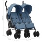vidaXL Carrito para gemelos de acero azul marino vidaXL Carrito para gemelos de acero azul marino