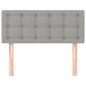 vidaXL Cabecero de tela gris claro 100x5x78/88 cm