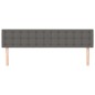 vidaXL Cabeceros 2 unidades de cuero sintético gris 80x5x78/88 cm vidaXL Cabeceros 2 unidades de cuero sintético gris 80x5x78/88 cm