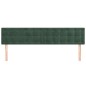 vidaXL Cabeceros 2 unidades de terciopelo verde oscuro 100x5x78/88 cm vidaXL Cabeceros 2 unidades de terciopelo verde oscuro 100x5x78/88 cm