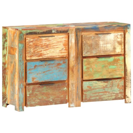 vidaXL Cajonera de madera maciza reciclada 118x33x75 cm