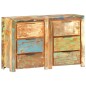 vidaXL Cajonera de madera maciza reciclada 118x33x75 cm