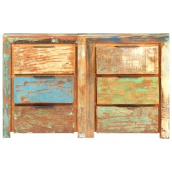 vidaXL Cajonera de madera maciza reciclada 118x33x75 cm