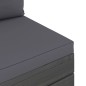 vidaXL Muebles de jardín de palets 2 piezas cojines madera maciza pino vidaXL Muebles de jardín de palets 2 piezas cojines madera maciza pino