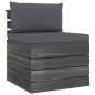 vidaXL Muebles de jardín de palets 3 piezas cojines madera maciza pino vidaXL Muebles de jardín de palets 3 piezas cojines madera maciza pino