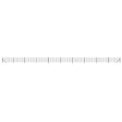 vidaXL Cerca de alambre con pinchos de anclaje verde 1,1x25 m