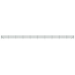 vidaXL Cerca de alambre con pinchos de anclaje verde 1,1x25 m