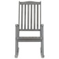 vidaXL Silla mecedora con cojines madera maciza de acacia gris vidaXL Silla mecedora con cojines madera maciza de acacia gris
