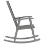 vidaXL Silla mecedora con cojines madera maciza de acacia gris vidaXL Silla mecedora con cojines madera maciza de acacia gris
