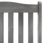 vidaXL Silla mecedora con cojines madera maciza de acacia gris vidaXL Silla mecedora con cojines madera maciza de acacia gris