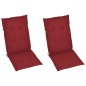 vidaXL Silla mecedora con cojines madera maciza de acacia gris vidaXL Silla mecedora con cojines madera maciza de acacia gris